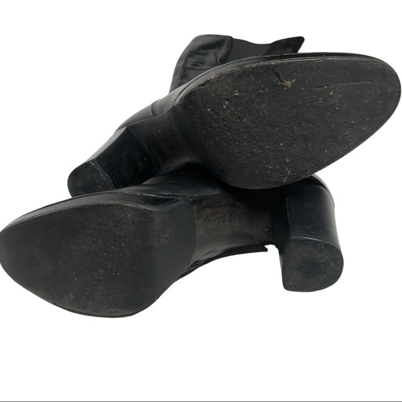 Laura Bellariva High Heel Platform Black Leather Boots Sz 39 - Picture 8 of 16